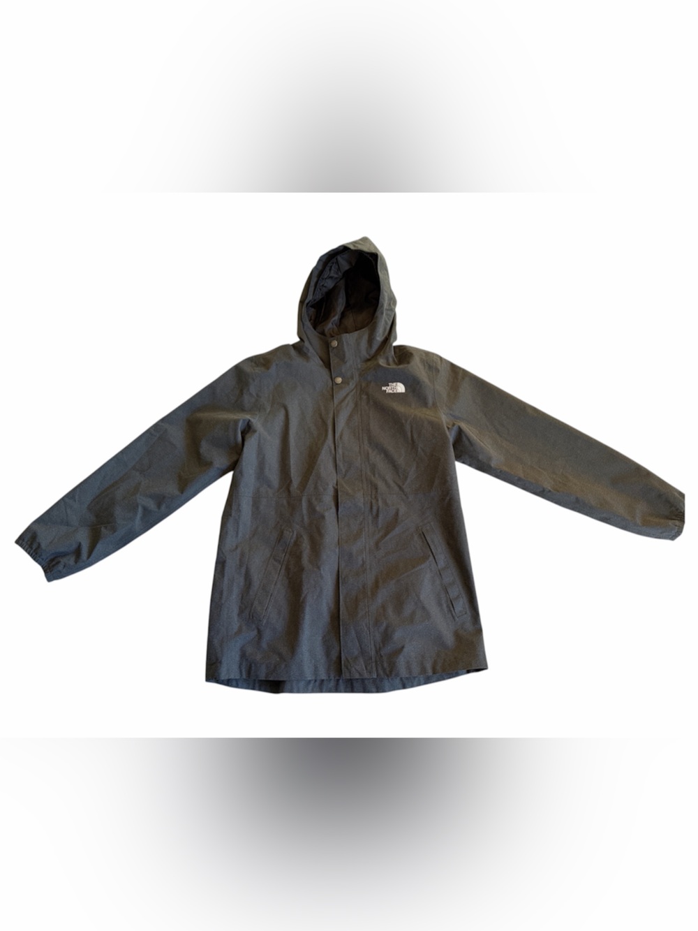 The North Face DryVent Jacket Boys Large 14/16 Gray Hooded Shell Rain Wind